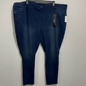 DG2 by Diane Gilman women’s size 5XT leggings dark blue denim look